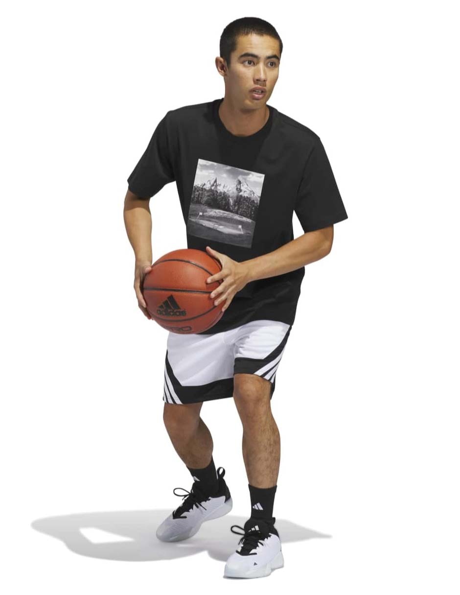 Short con bolsillos Adidas para básquetbol hombre