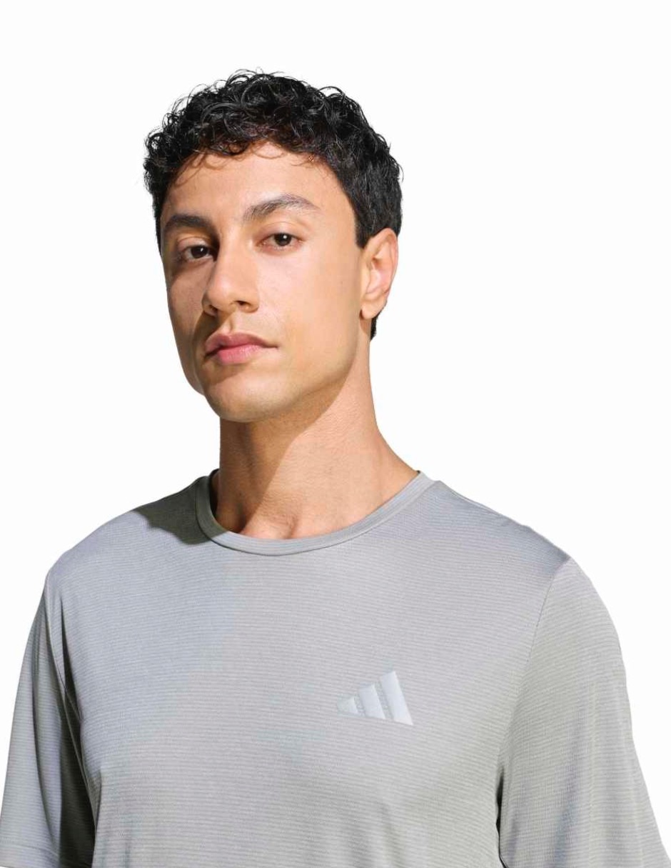 Playera deportiva para correr Adidas de hombre