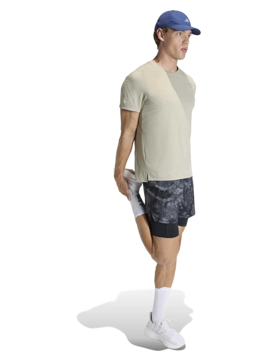 Playera deportiva para correr Adidas de hombre