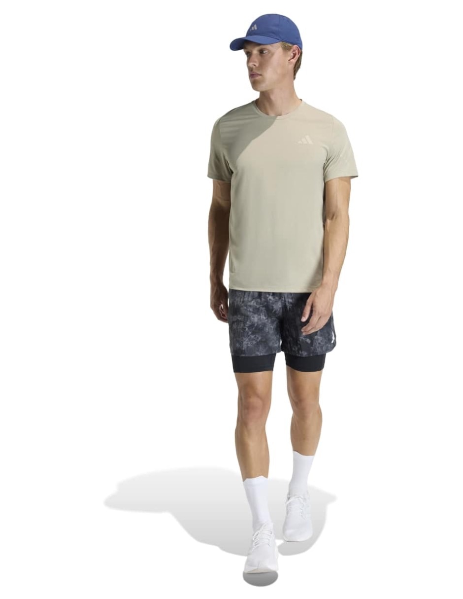 Playera deportiva para correr Adidas de hombre