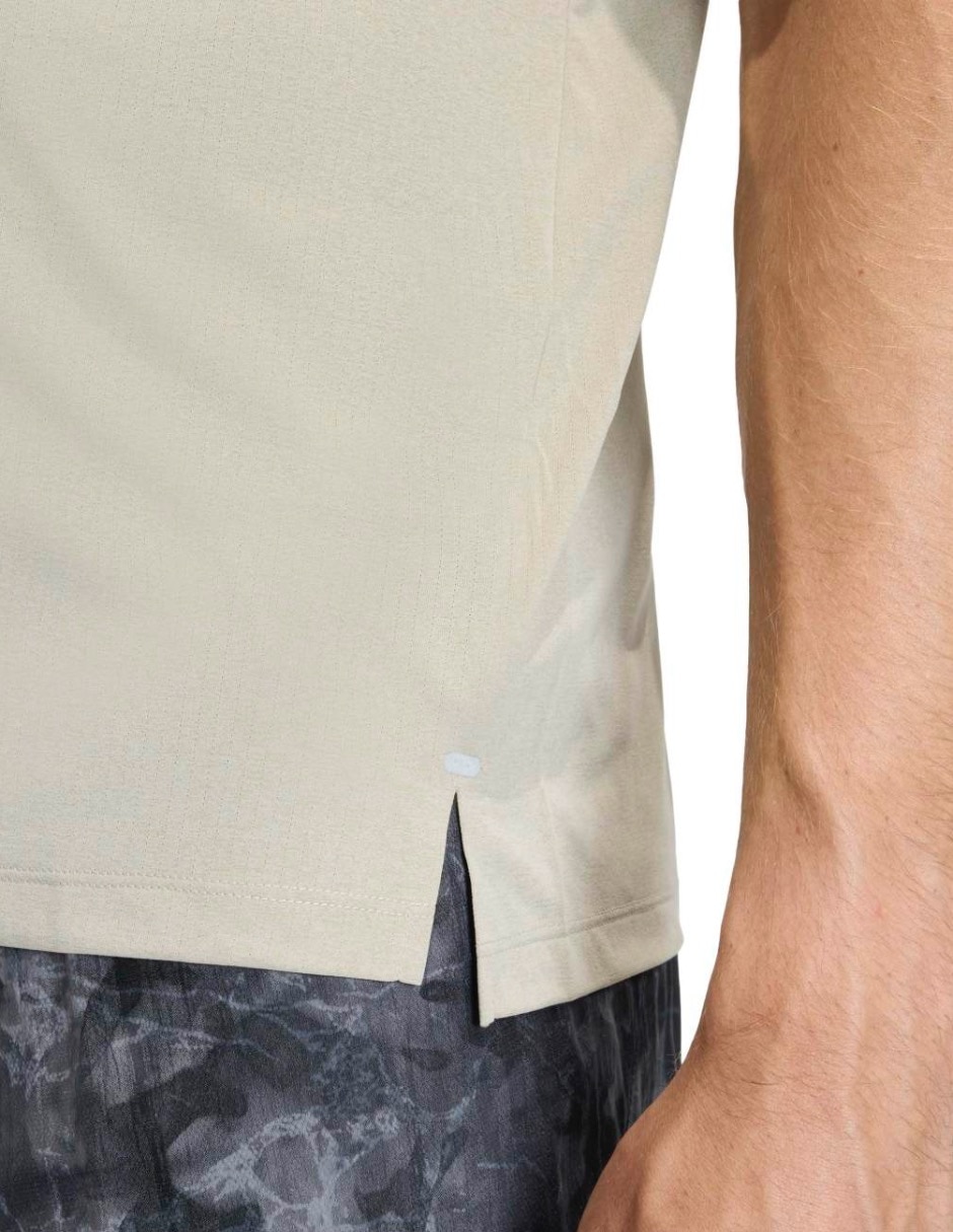 Playera deportiva para correr Adidas de hombre