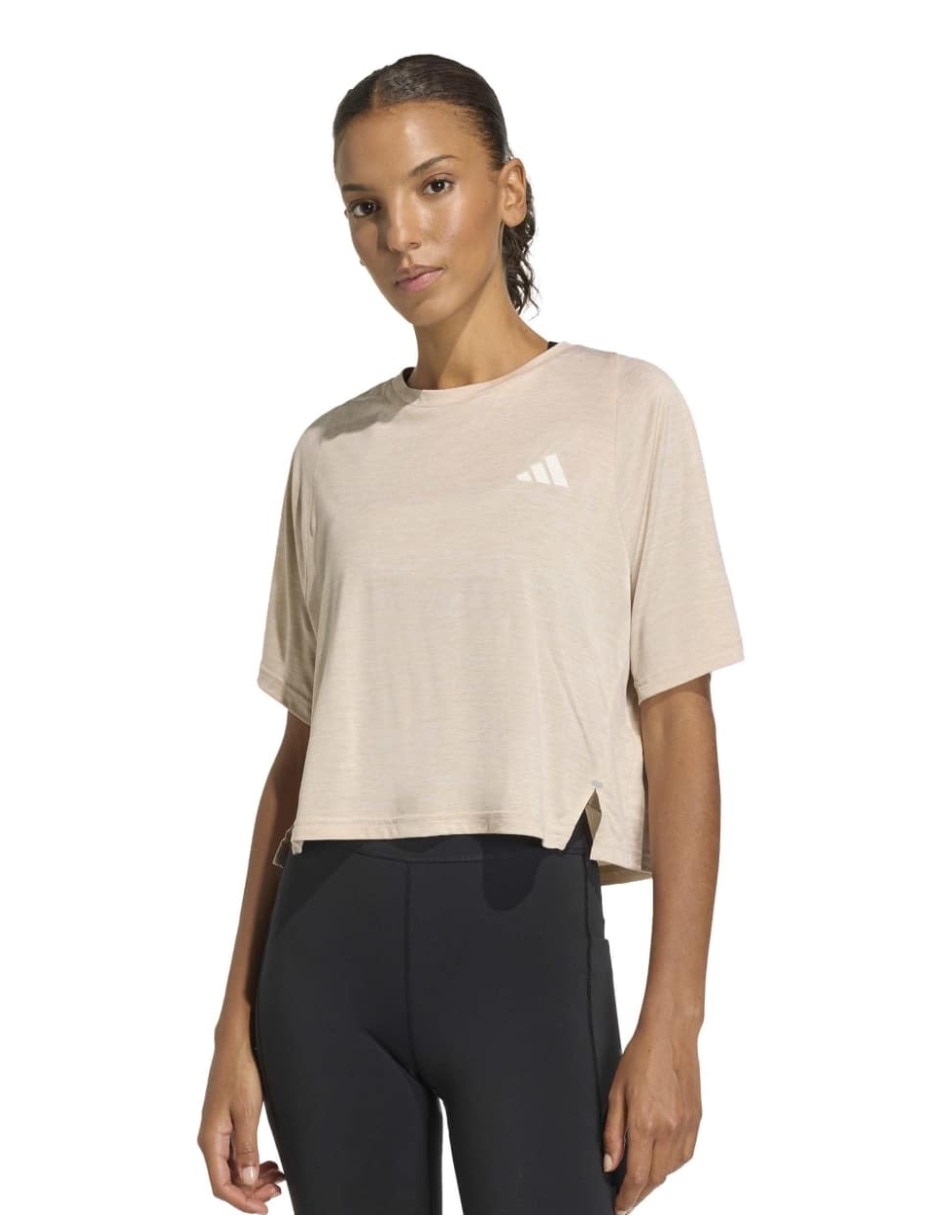 Playera deportiva para correr Adidas de mujer