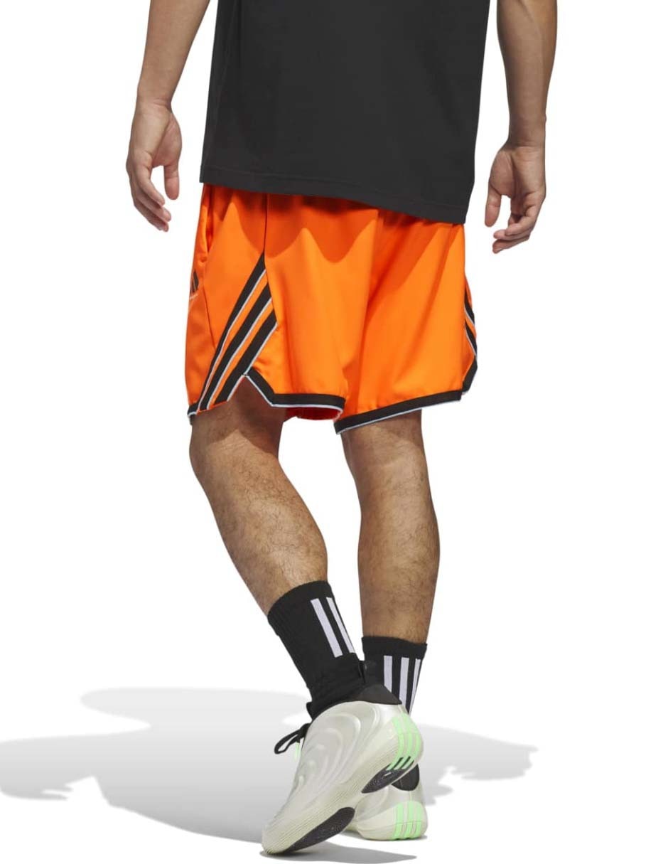 Short con bolsillos Adidas para básquetbol hombre