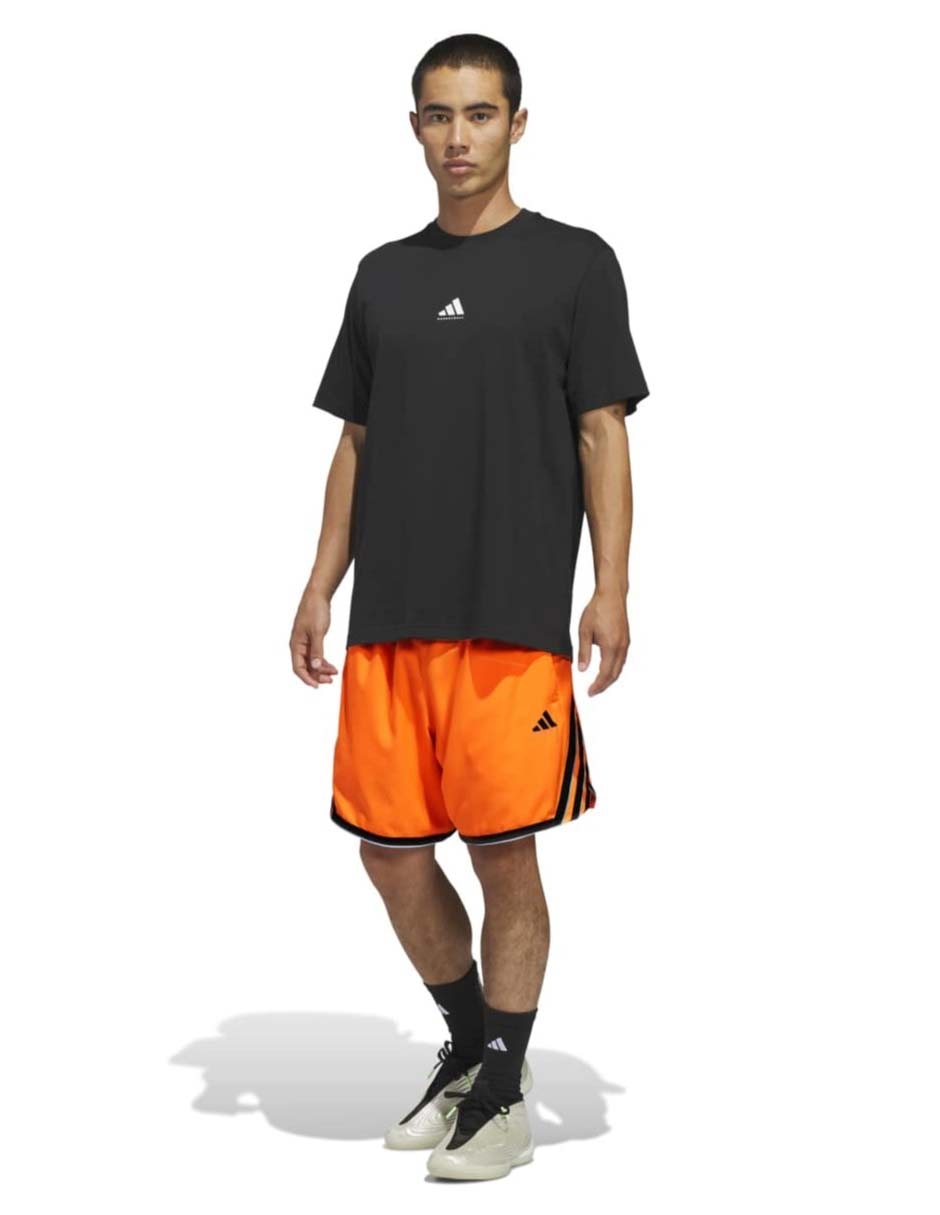 Short con bolsillos Adidas para básquetbol hombre