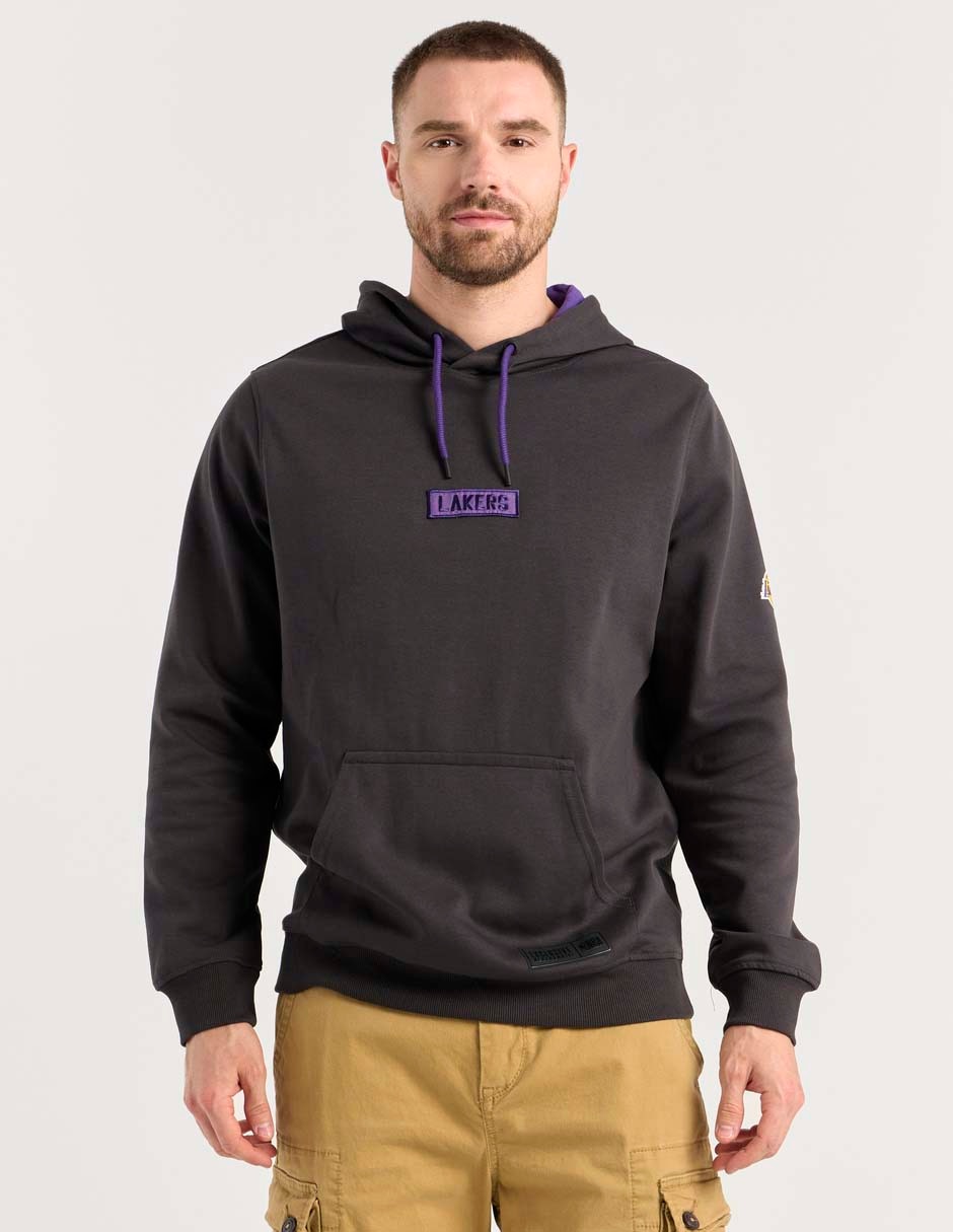 Sudadera con capucha y bolsa Los Angeles Lakers para hombre