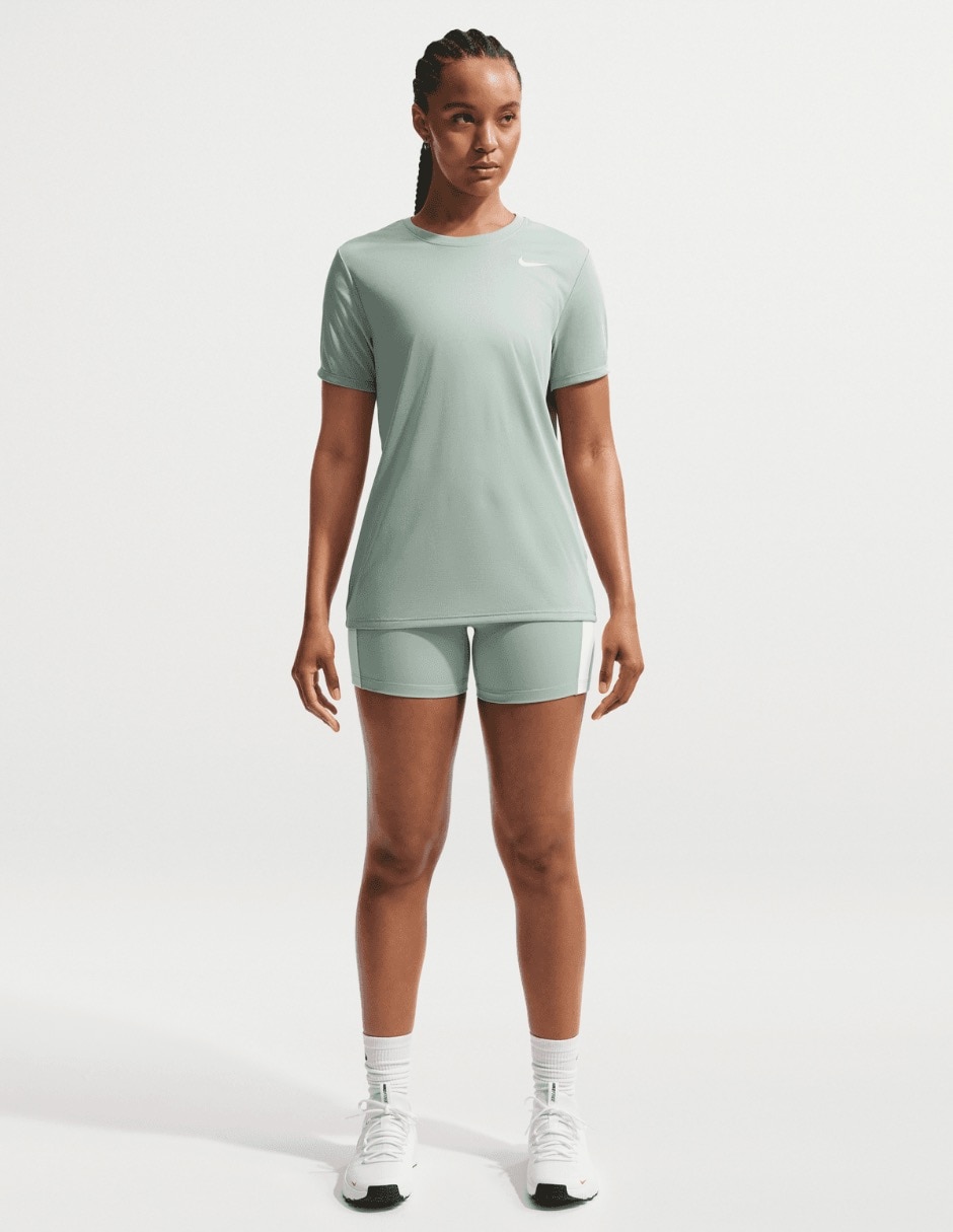 Playera deportiva para entrenamiento Nike W Nk Df Rlgd Ss Tee de mujer