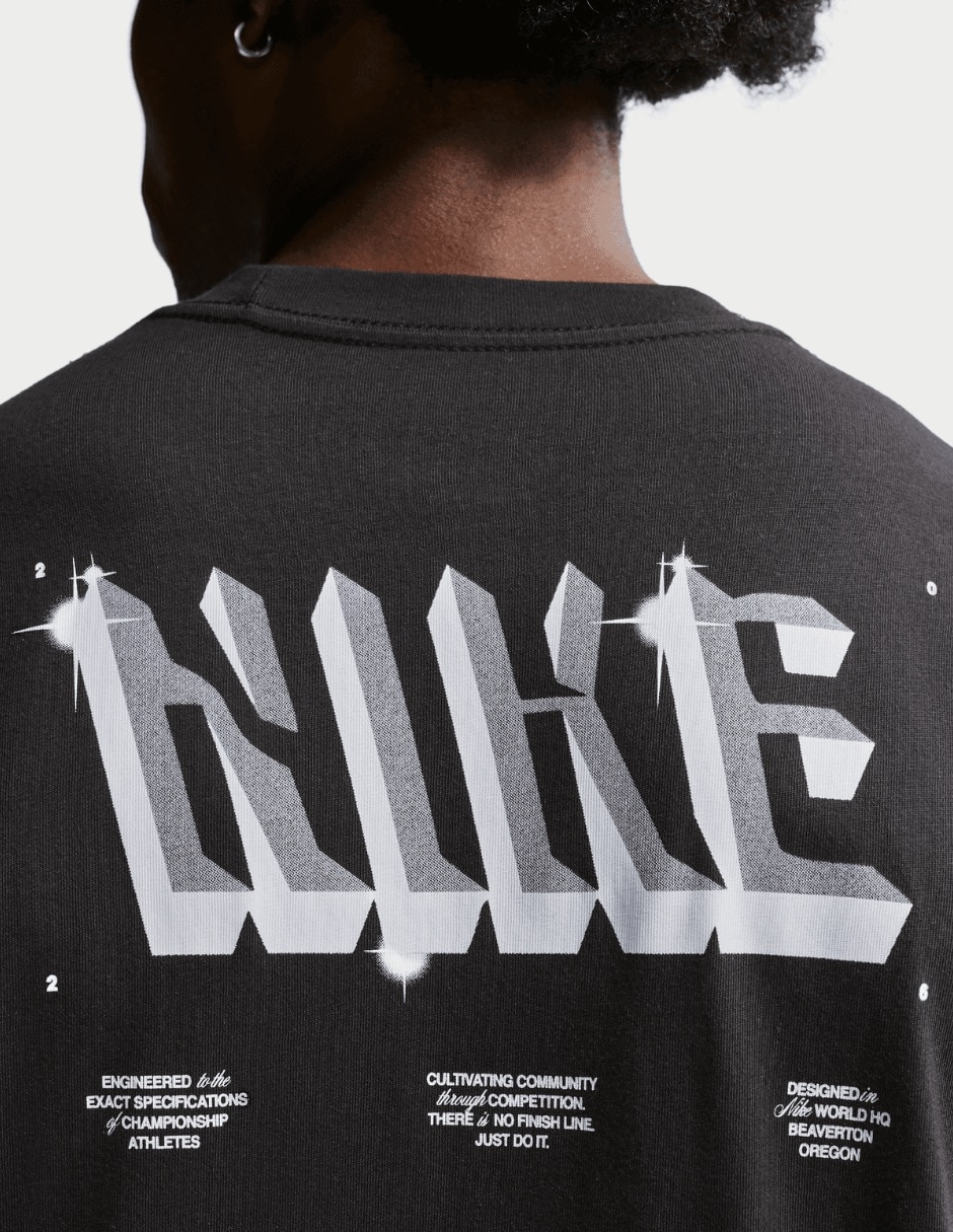 Playera deportiva para entrenamiento nike m nk tee lse nac glitz de hombre
