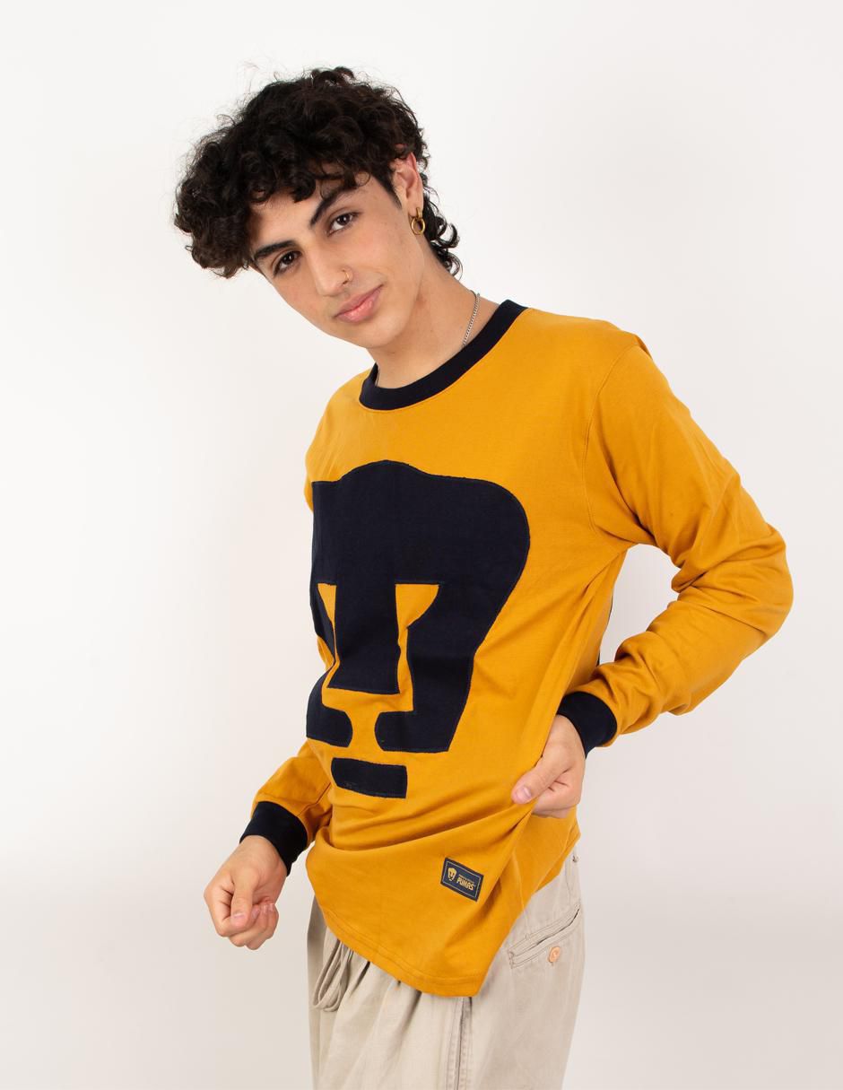 Jersey de Pumas de la UNAM conmemorativo manga larga fan para hombre 2