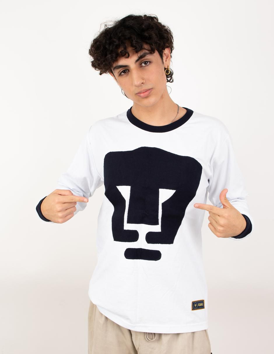 Jersey de Pumas de la UNAM conmemorativo manga larga fan para hombre 1