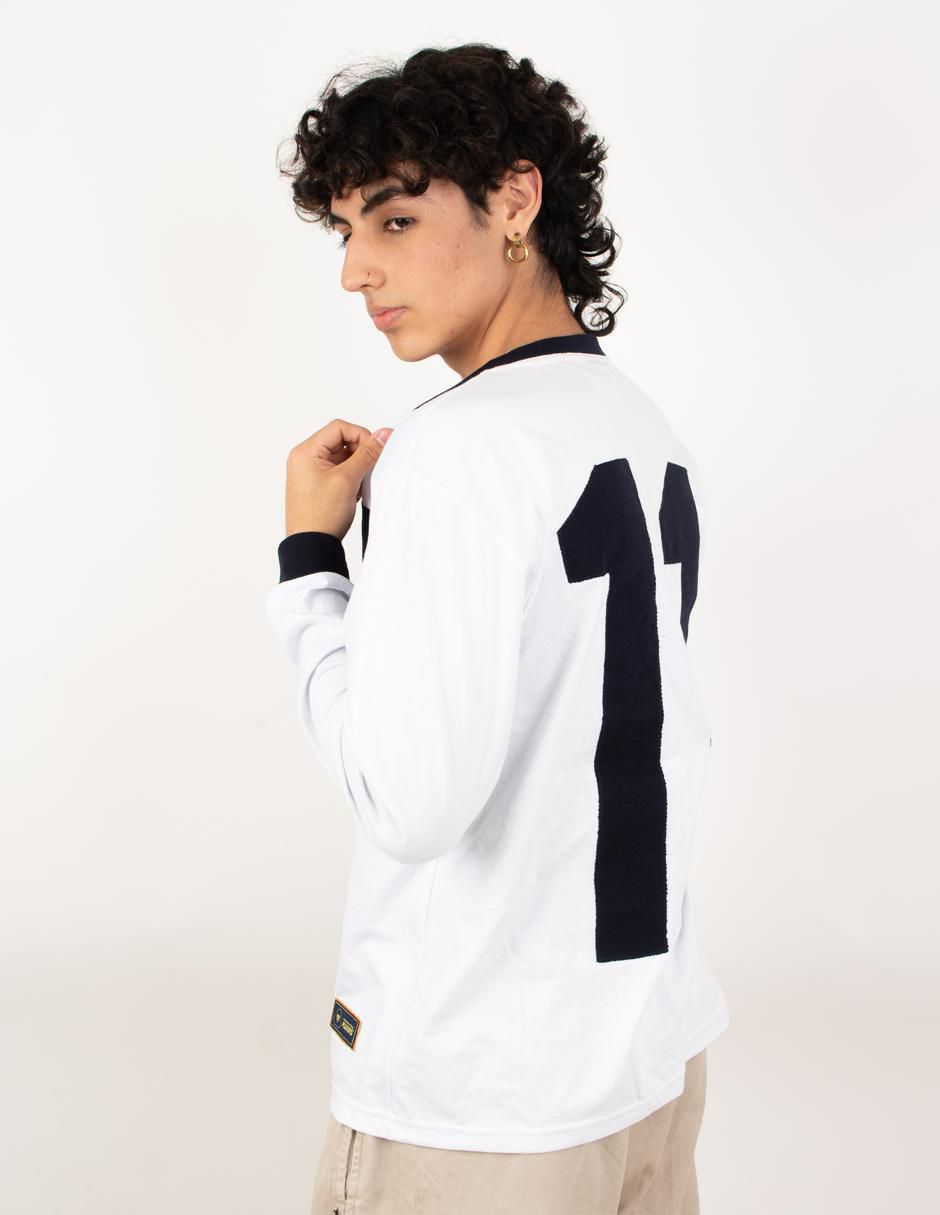 Jersey de Pumas de la UNAM conmemorativo manga larga fan para hombre 2