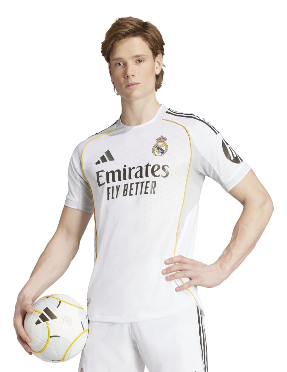 Jersey de Real Madrid Club de Fútbol local manga corta Adidas para hombre