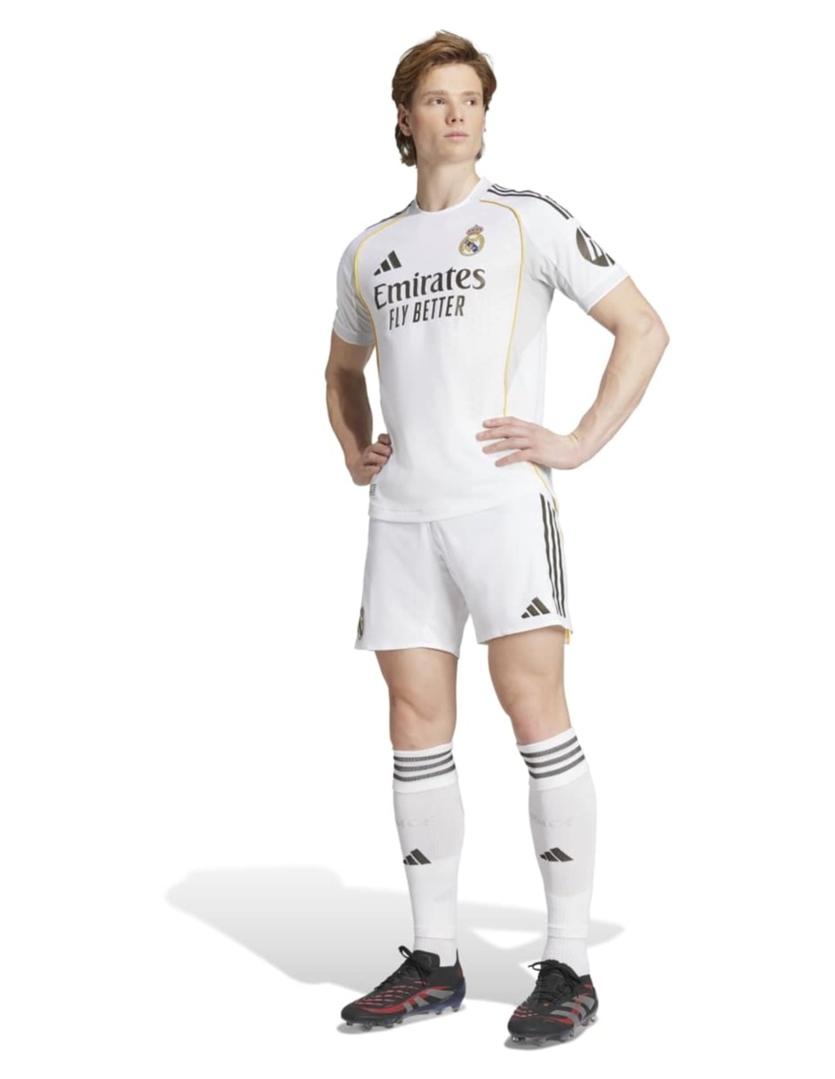 Jersey de Real Madrid Club de Fútbol local manga corta Adidas para hombre