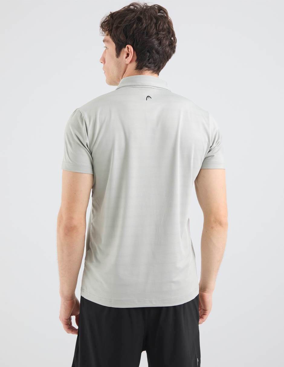 Playera tipo polo deporte con raqueta head para hombre