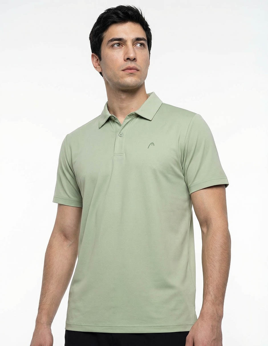 Playera tipo polo deporte con raqueta Head para hombre