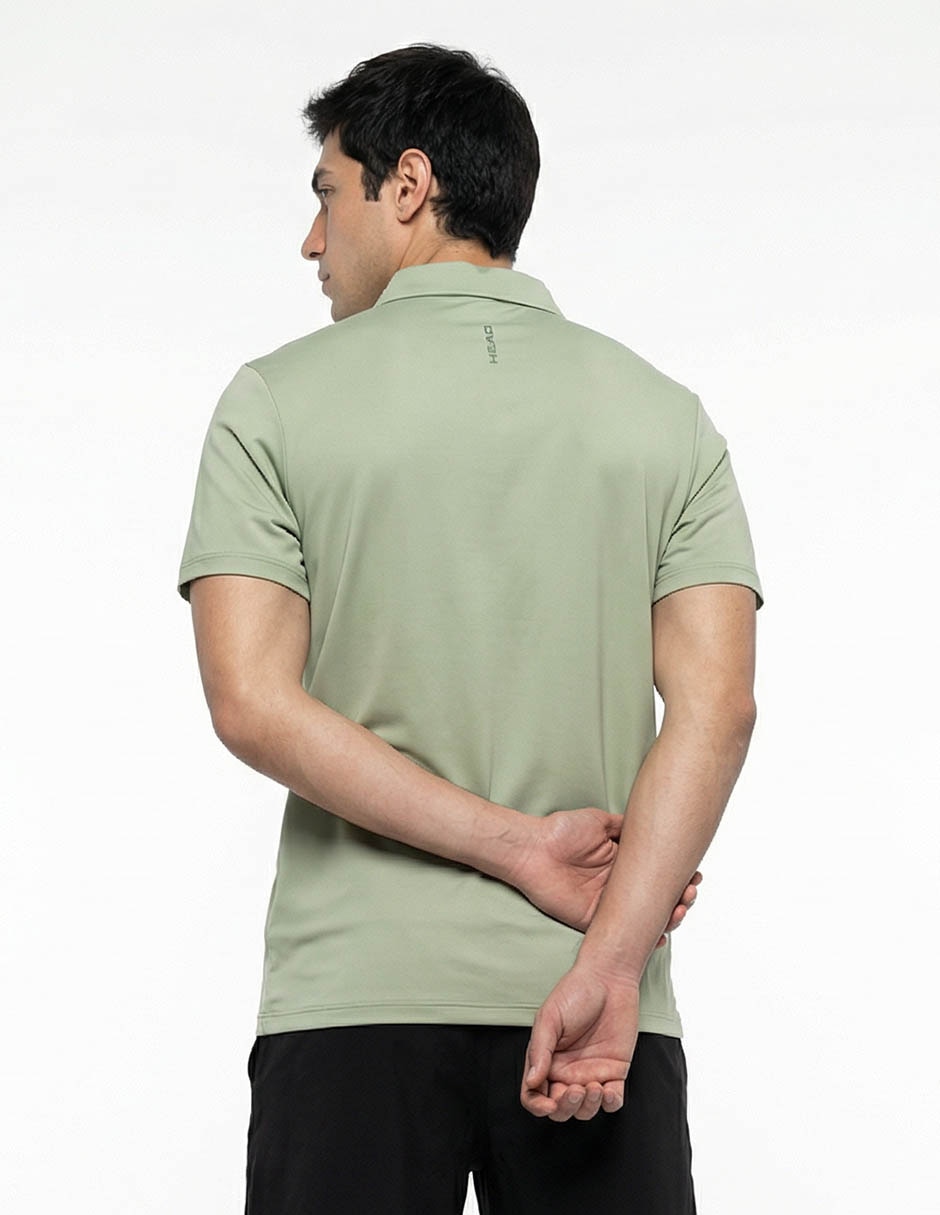 Playera tipo polo deporte con raqueta Head para hombre