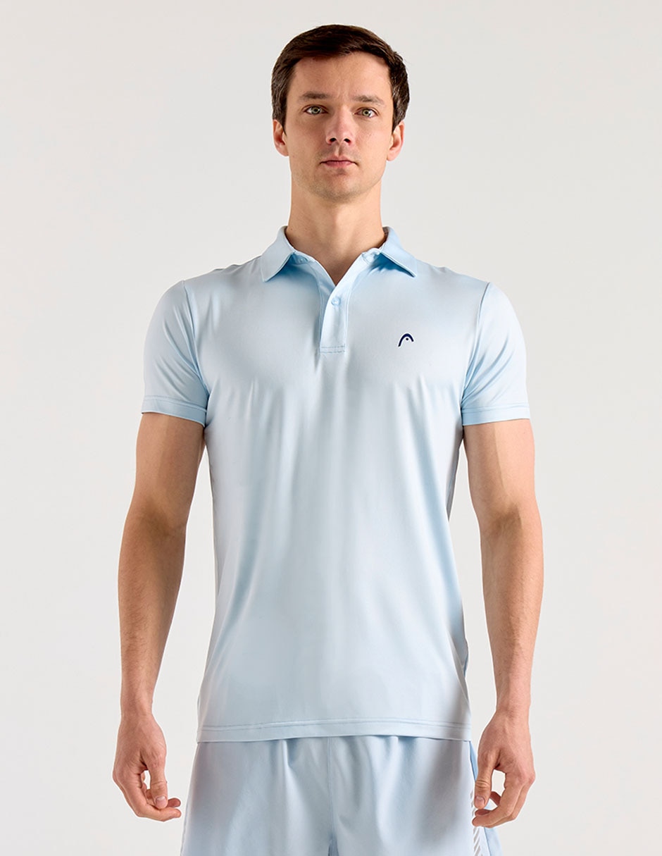Playera tipo polo deporte con raqueta para hombre Playera tipo polo deporte con raqueta para hombre