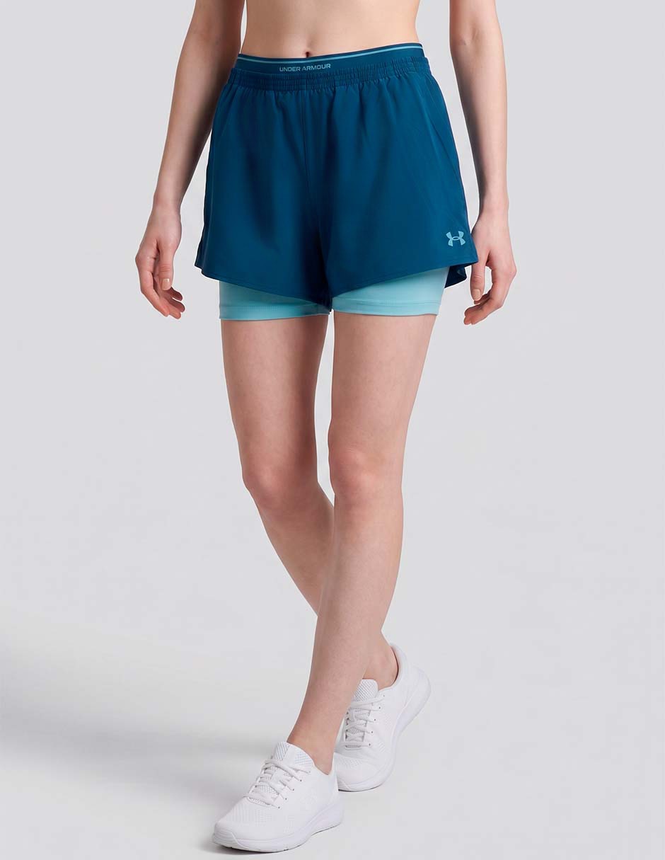 Short con bolsillos under armour ua vanish woven 2in1 para entrenamiento mujer