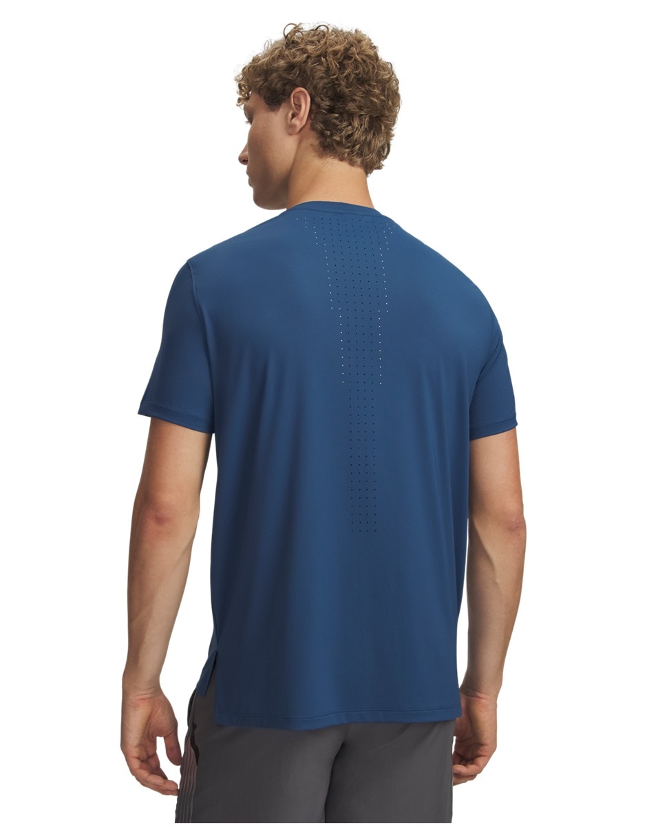 Playera deportiva para correr Ua Velociti Pro Shortsleeveblu de hombre 3