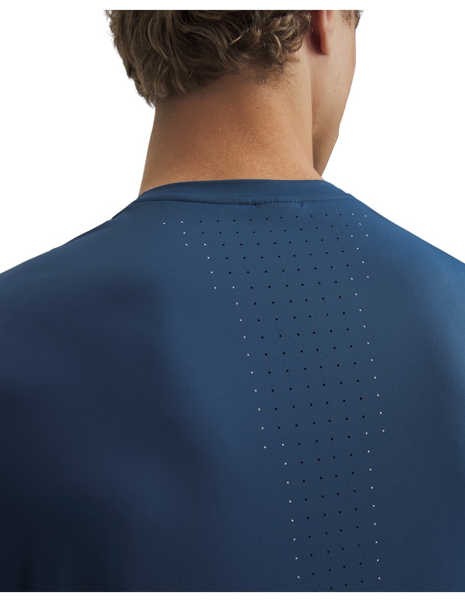 Playera deportiva para correr Ua Velociti Pro Shortsleeveblu de hombre 2