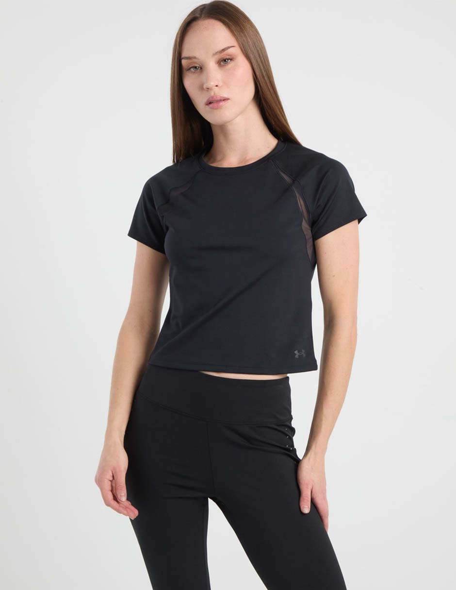 Playera deportiva para entrenamiento Motion Mesh SSBLK de mujer Playera deportiva para entrenamiento Motion Mesh SSBLK de mujer
