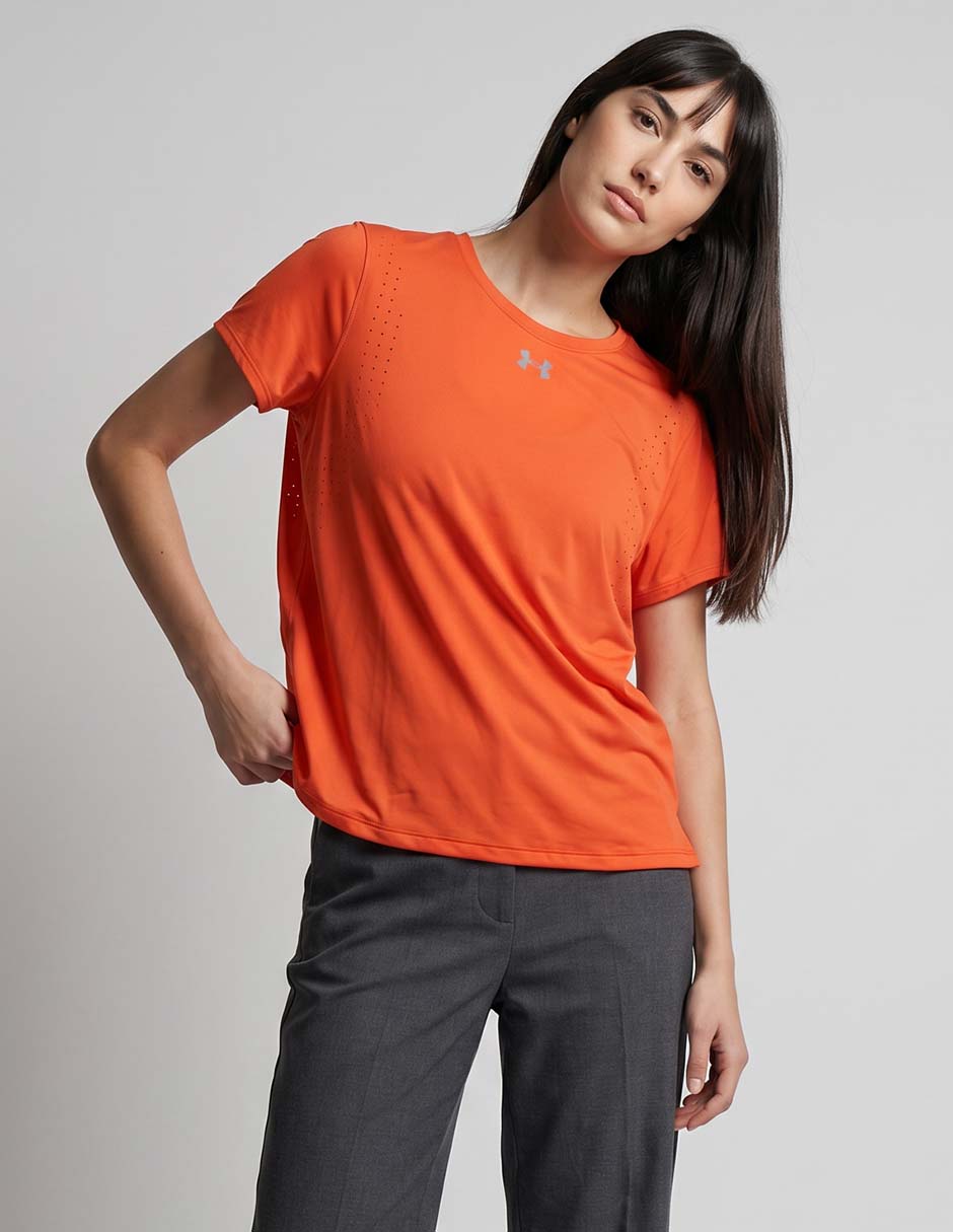 Playera deportiva para correr Under Armour para mujer