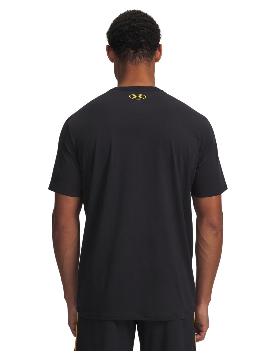 Playera deportiva para entrenamiento under armour pjt rock graphic ssblkg de hombre