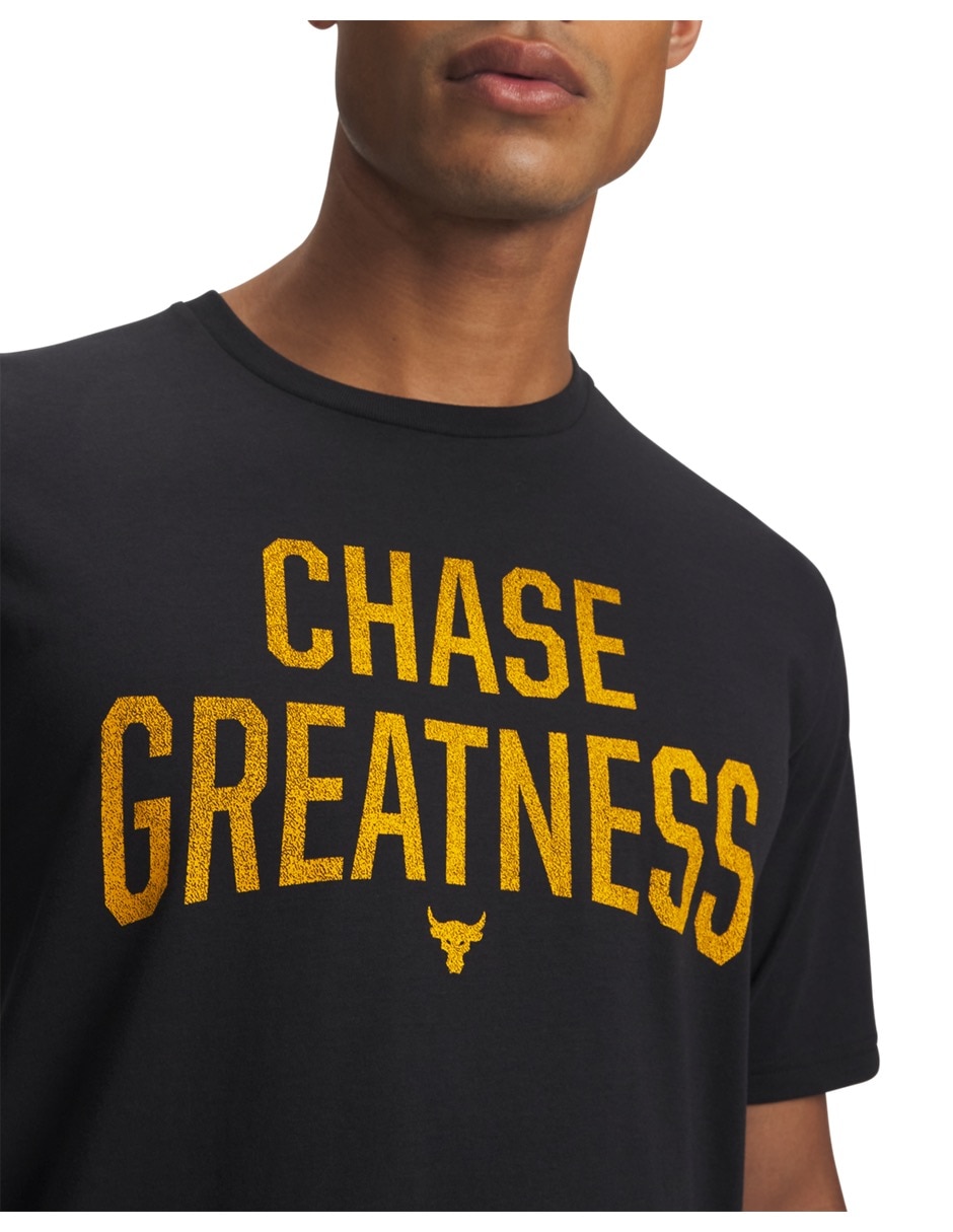 Playera deportiva para entrenamiento under armour pjt rock graphic ssblkg de hombre