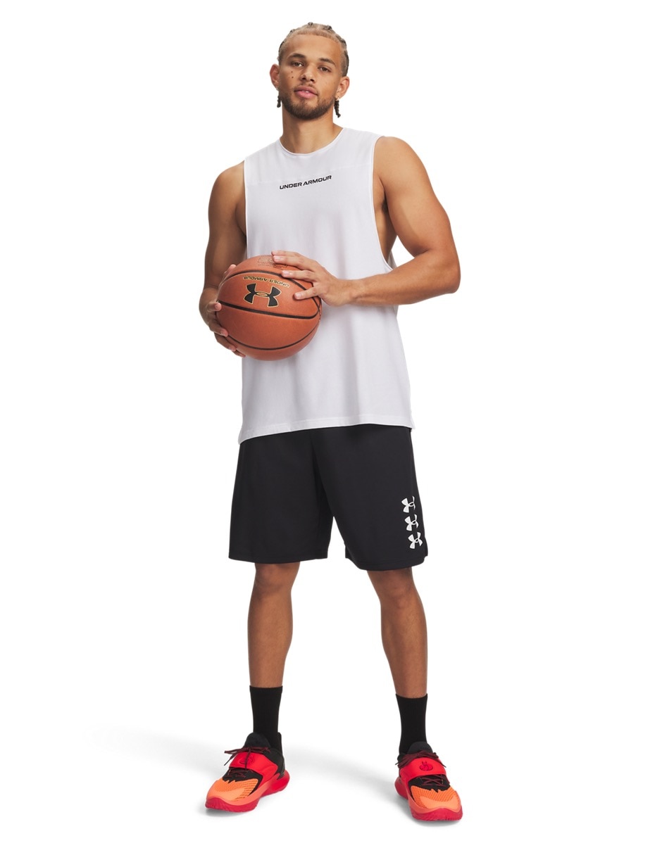 Short con bolsillos Under Armour para básquetbol hombre