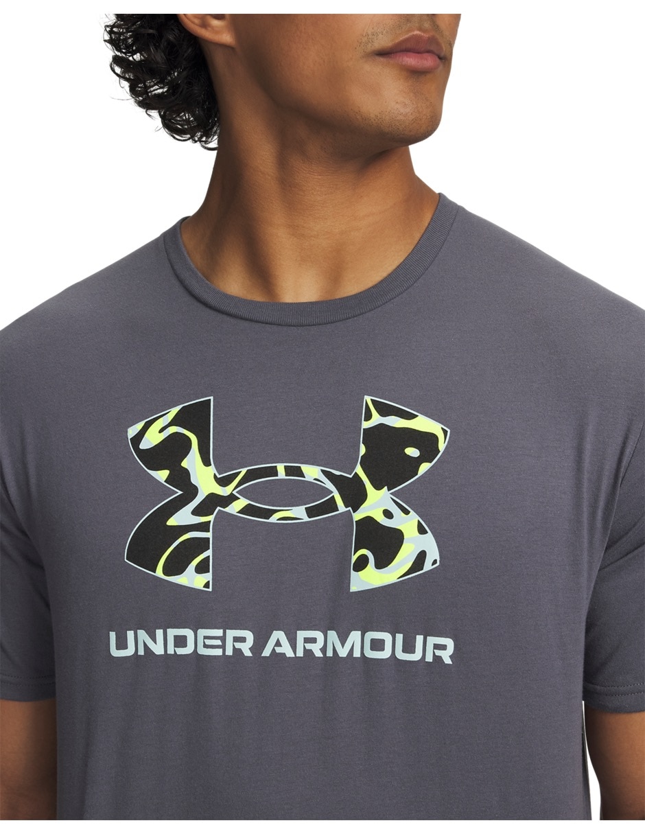 Playera deportiva para entrenamiento UA M BL Print Fill de hombre 3