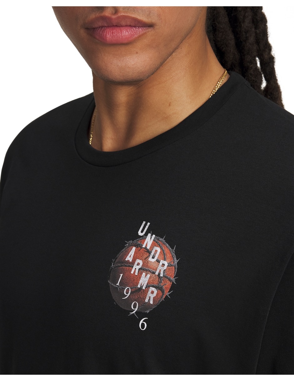 Playera deportiva para básquetbol Under Armour de hombre