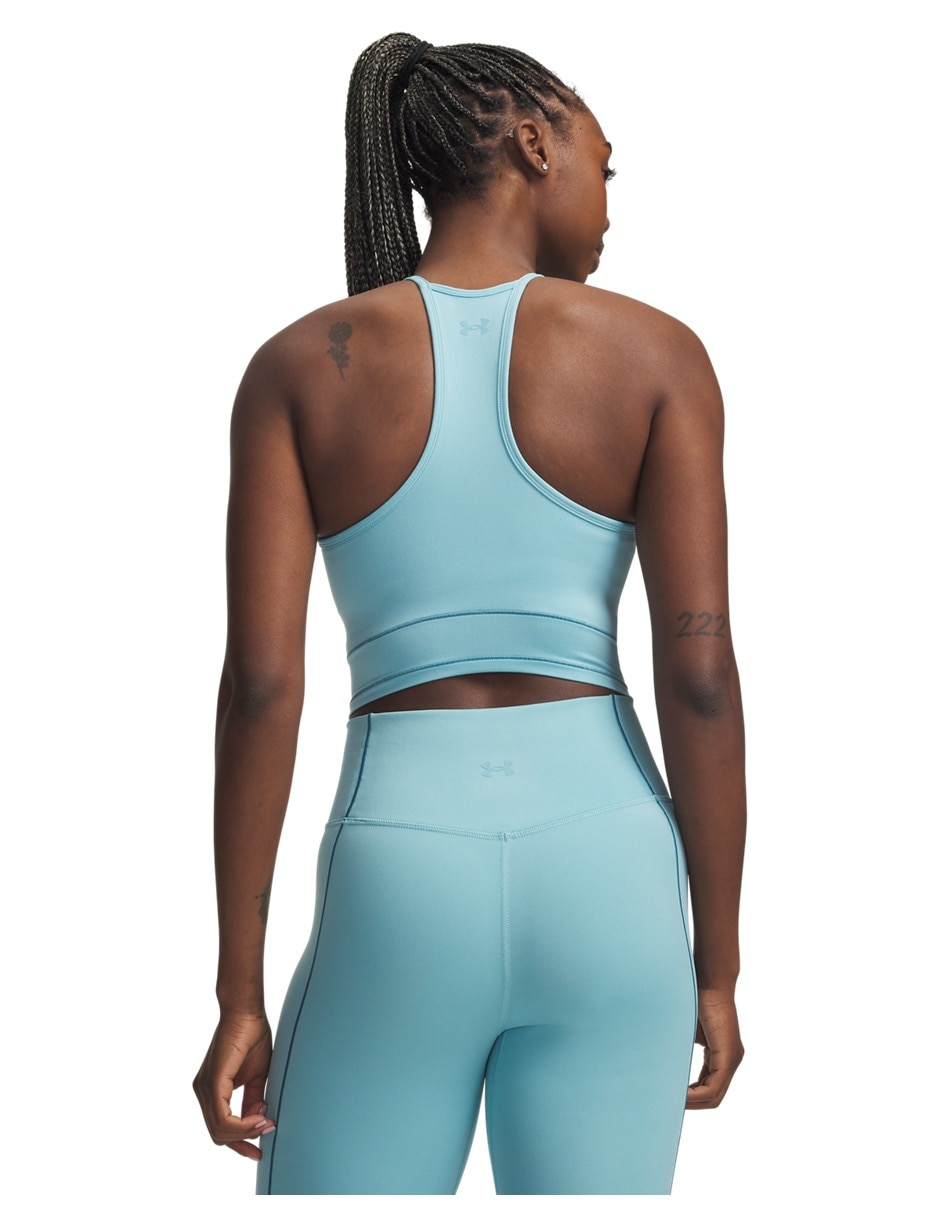 Playera deportiva para entrenamiento under armour meridian nov support tankblu de mujer
