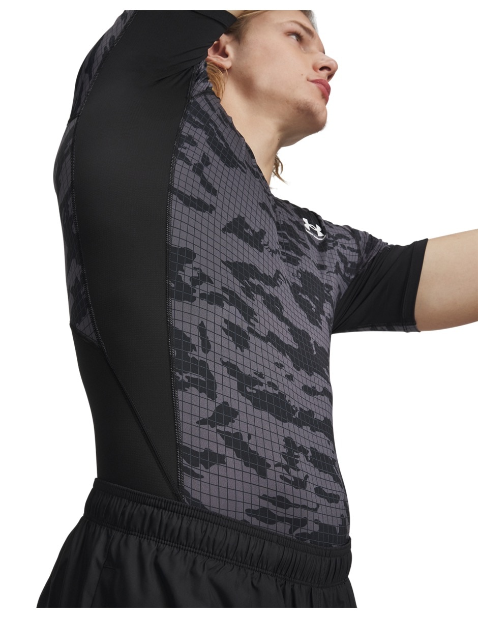 Playera deportiva para entrenamiento Ua Hg Printed Ssblk de hombre 2