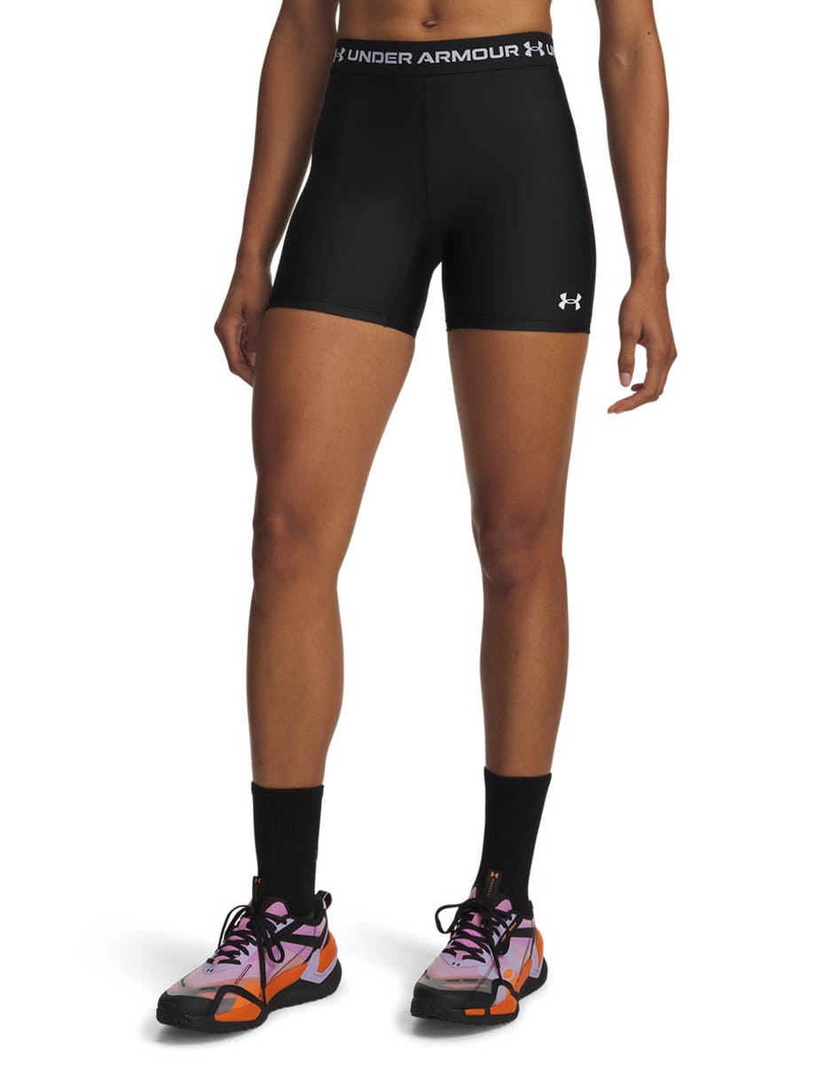 Short HeatGear MiddyBLK para entrenamiento mujer Short HeatGear MiddyBLK para entrenamiento mujer