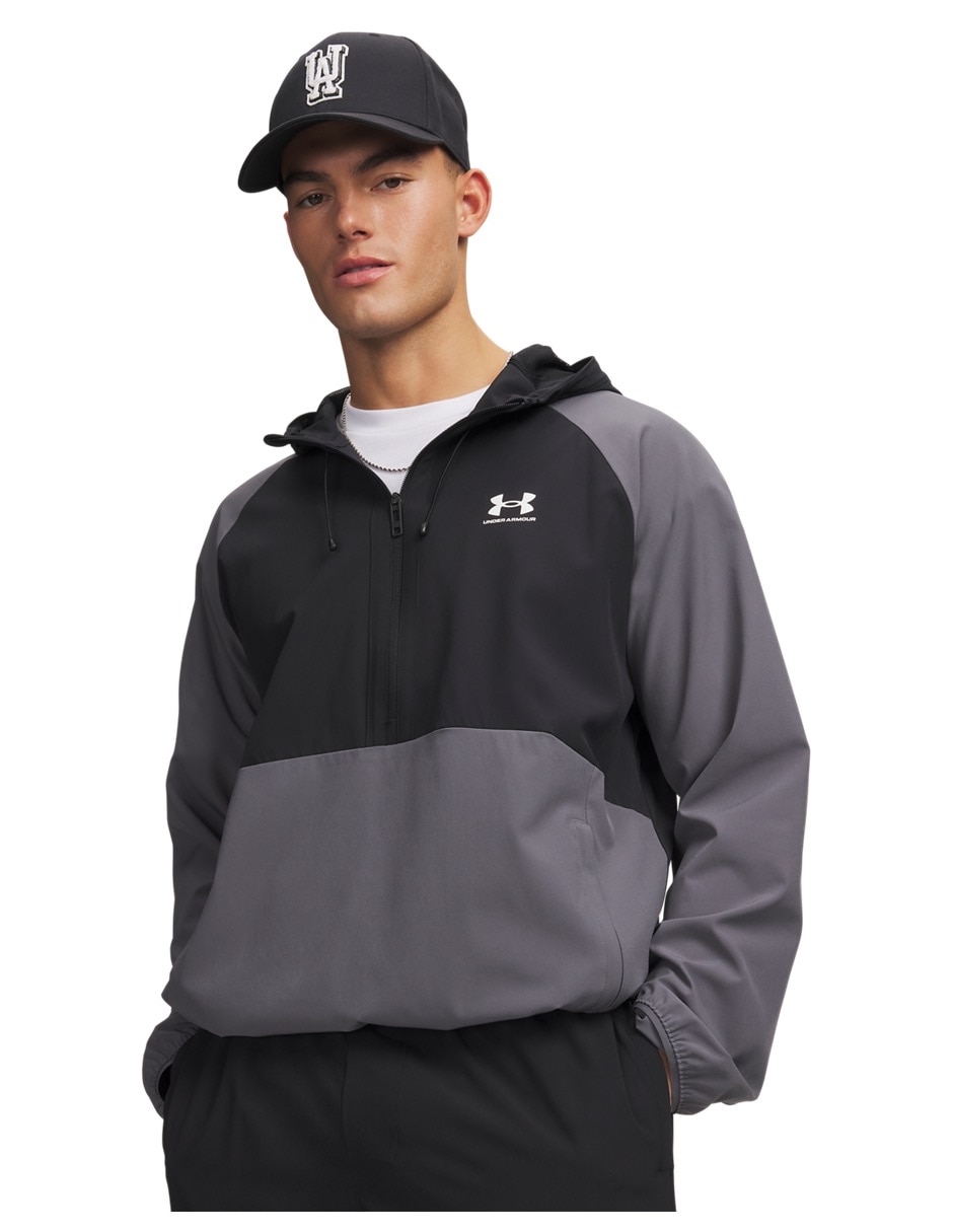 Chamarra para entrenamiento Ua Vibe Woven Anorakgry para hombre Chamarra para entrenamiento Ua Vibe Woven Anorakgry para hombre