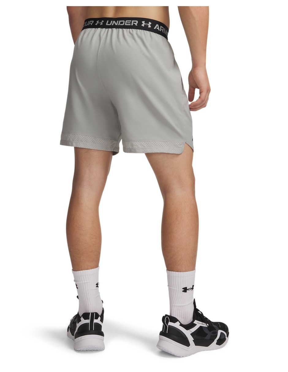 Short con bolsillos under armour ua vanish woven 6in shortsgry para entrenamiento hombre