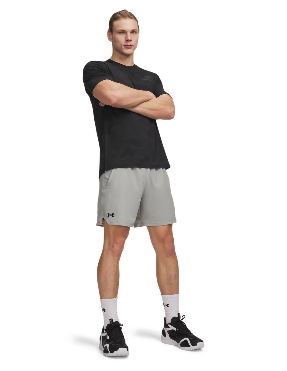 Short con bolsillos under armour ua vanish woven 6in shortsgry para entrenamiento hombre