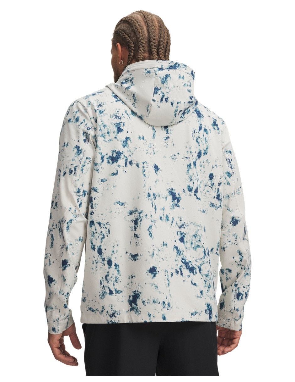 Chamarra para entrenamiento ua unstoppable woven prt jktwht de hombre