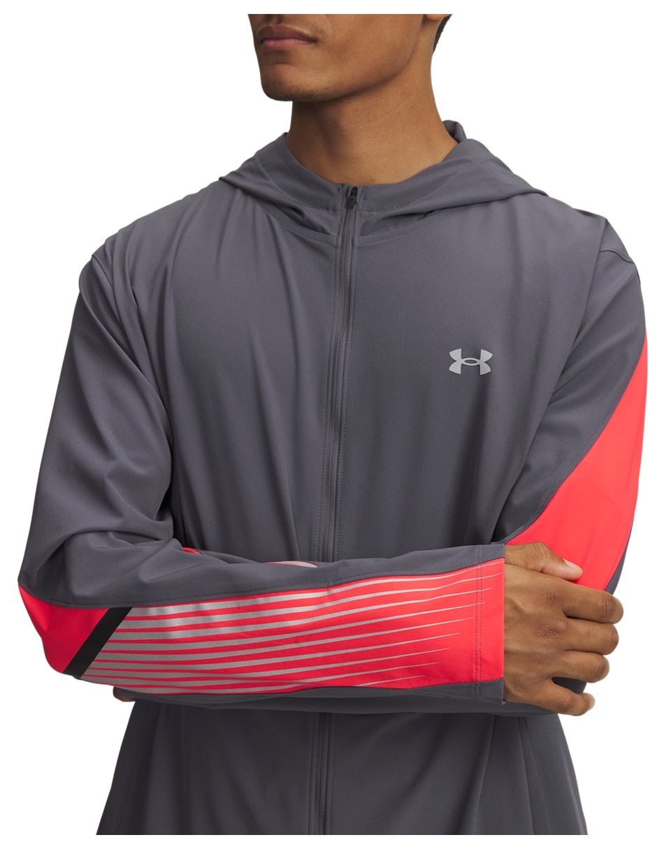 Chamarra para correr ua velociti storm hooded de hombre 3