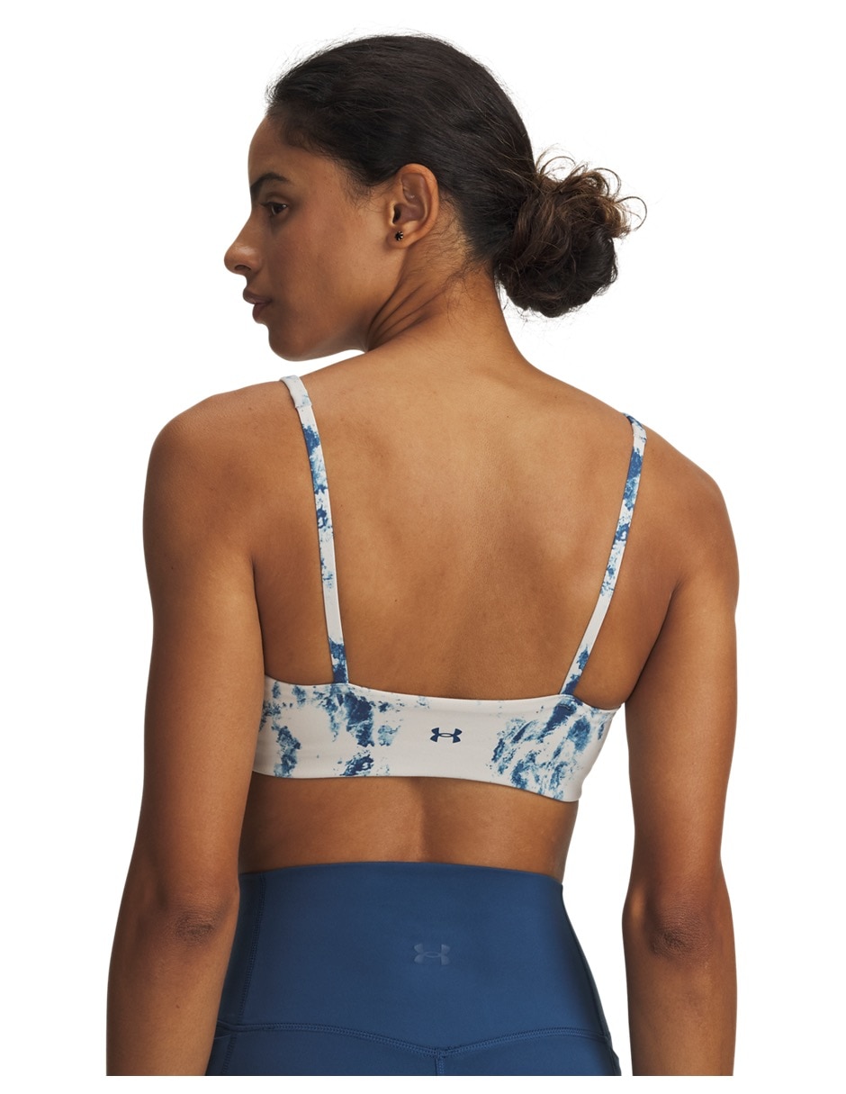 Top deportivo under armour motion low print brawht para entrenamiento mujer