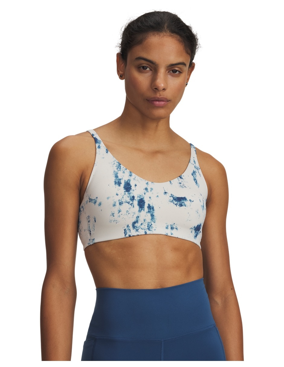 Top deportivo under armour motion low print brawht para entrenamiento mujer
