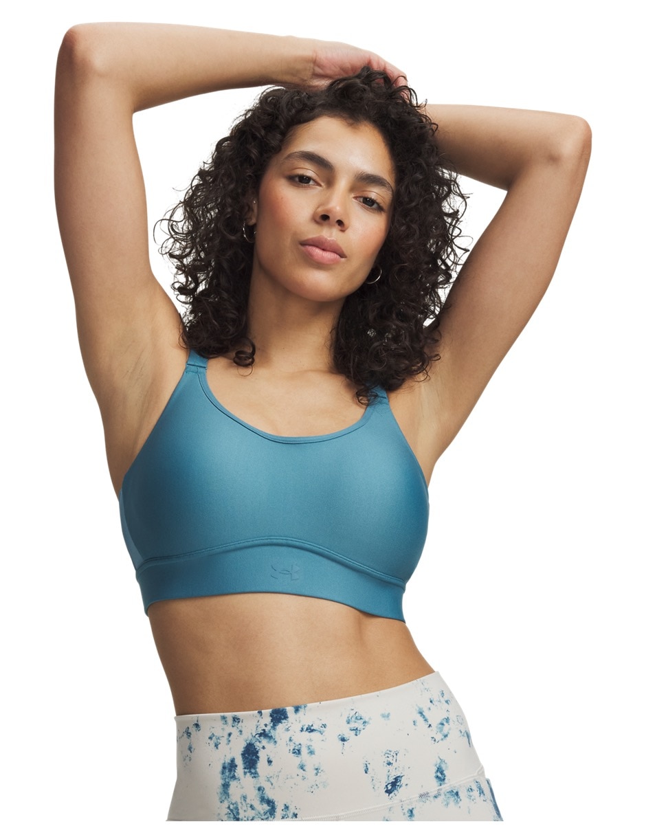 Top deportivo UA Infinity Mid 20 Brablu para entrenamiento mujer Top deportivo UA Infinity Mid 20 Brablu para entrenamiento mujer