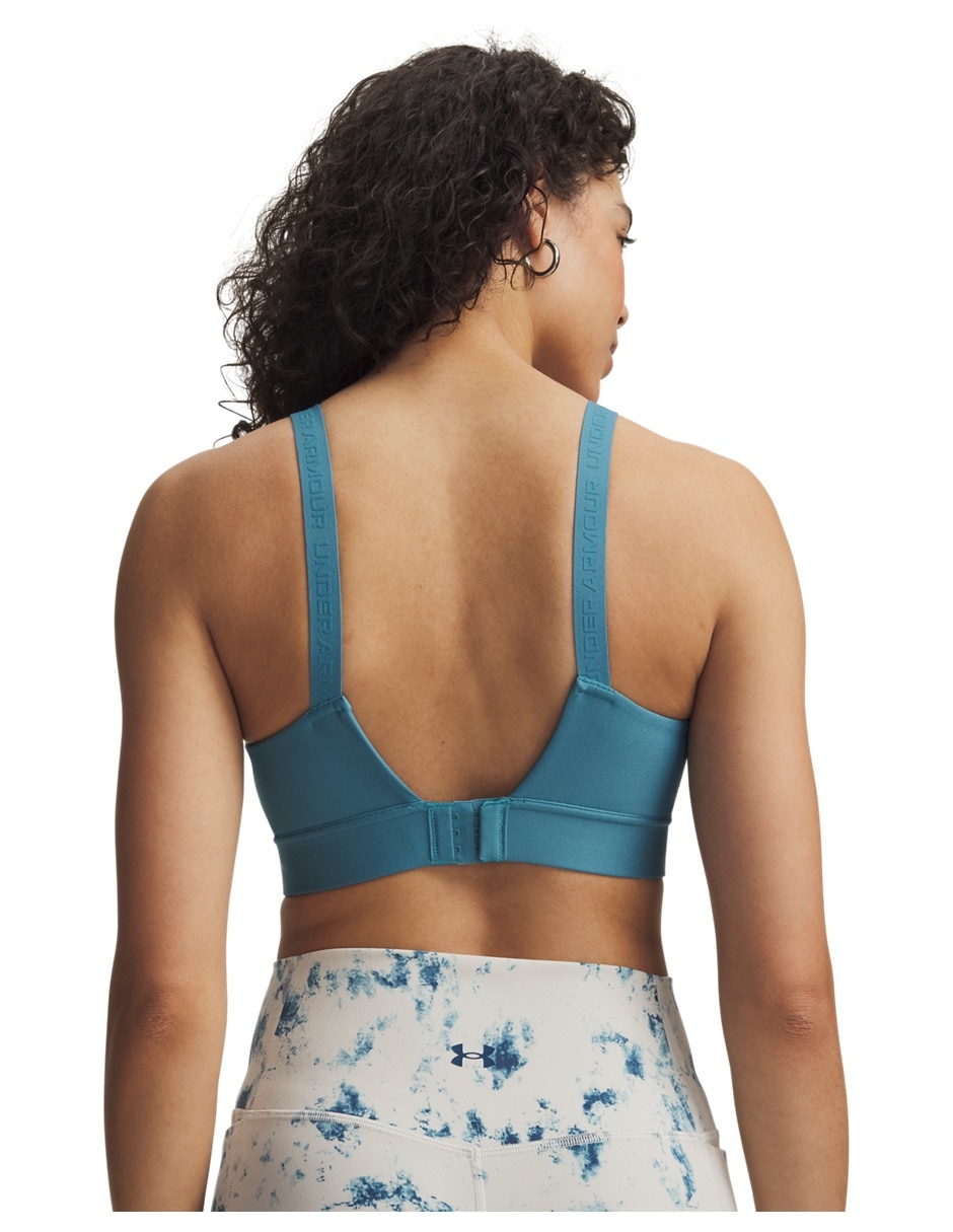 Top deportivo UA Infinity Mid 20 Brablu para entrenamiento mujer 2