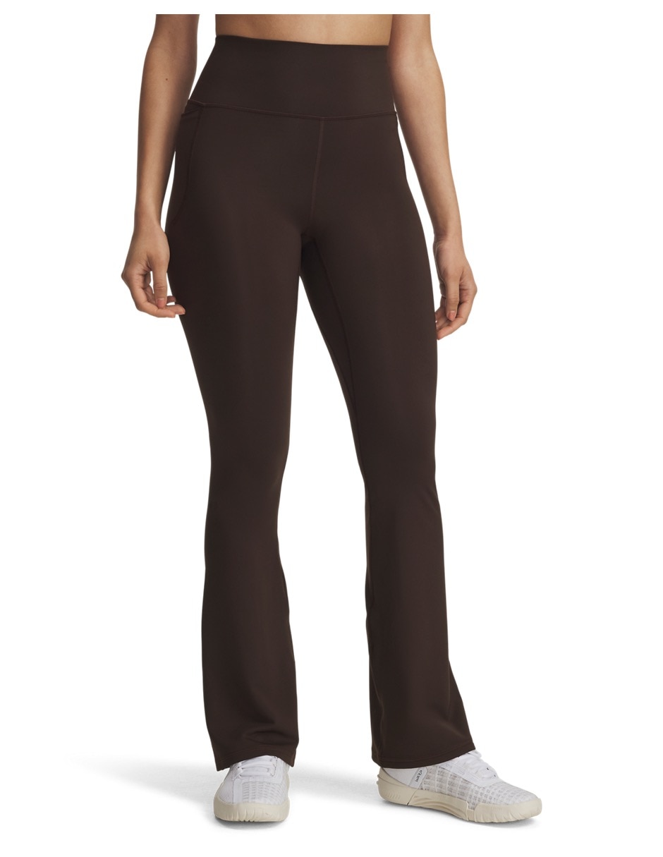 Malla UA Meridian Flare PantBRN compresión baja para mujer Malla UA Meridian Flare PantBRN compresión baja para mujer