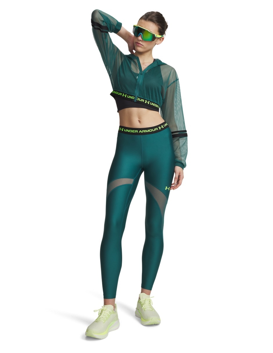 Malla under armour heatgear mesh legginggrn compresión baja para mujer