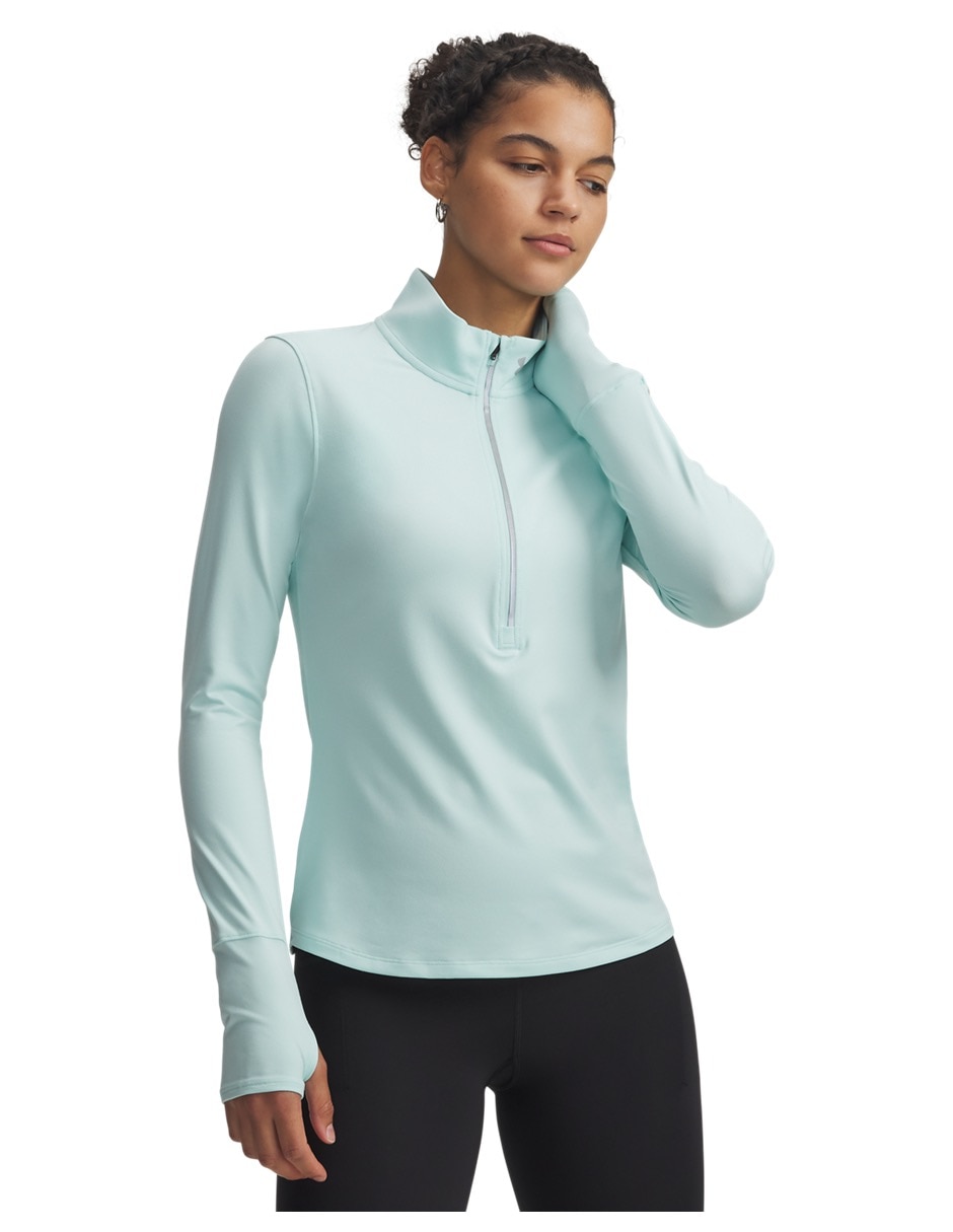 Sudadera Ua Launch Pro Half Zipgrn para mujer 1