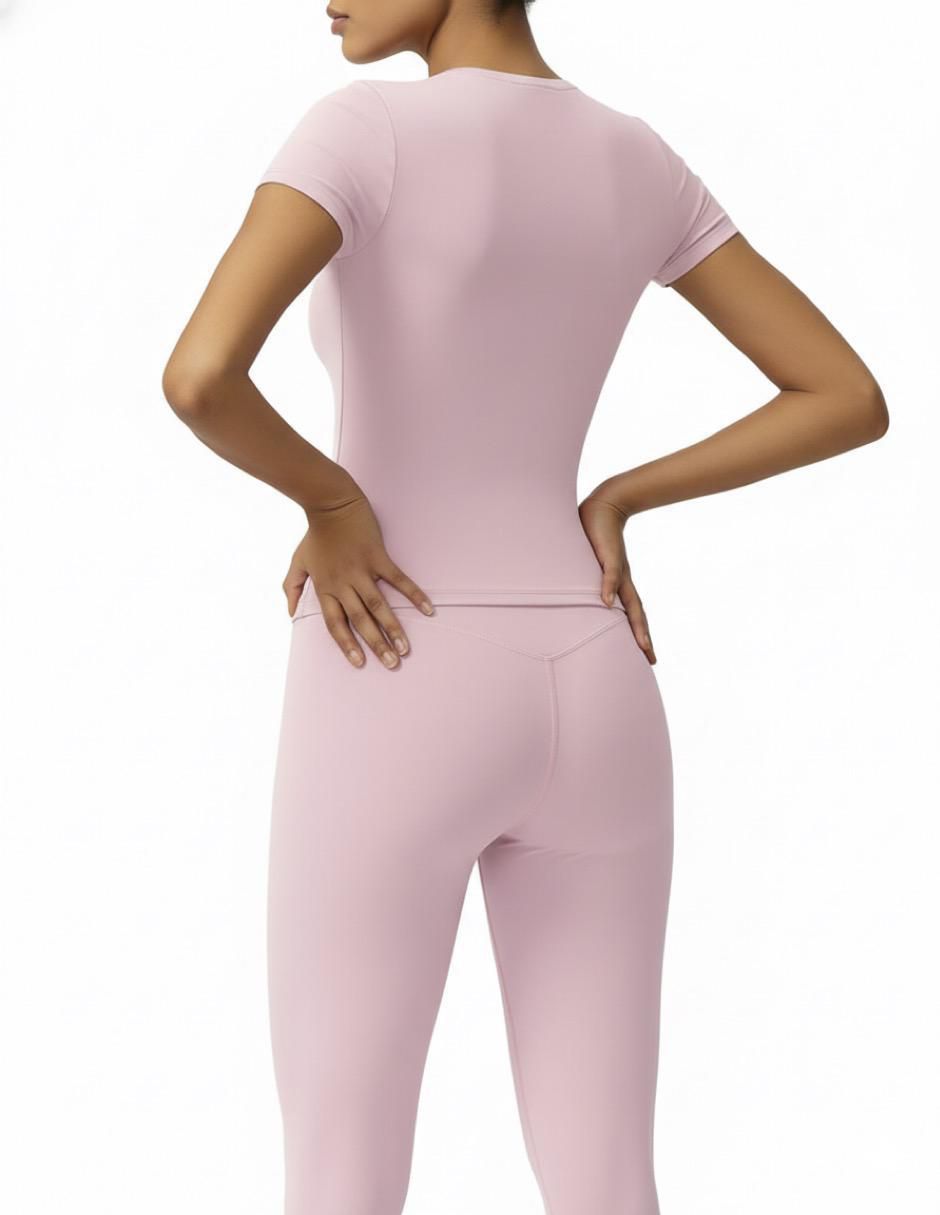 Conjunto deportivo ajustado Tomoloon con elástico para mujer