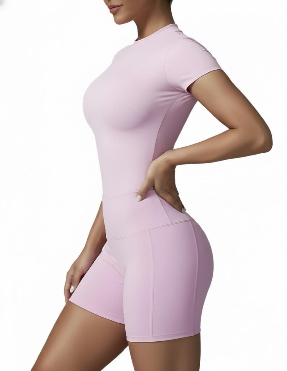 Conjunto deportivo regular con elástico para mujer