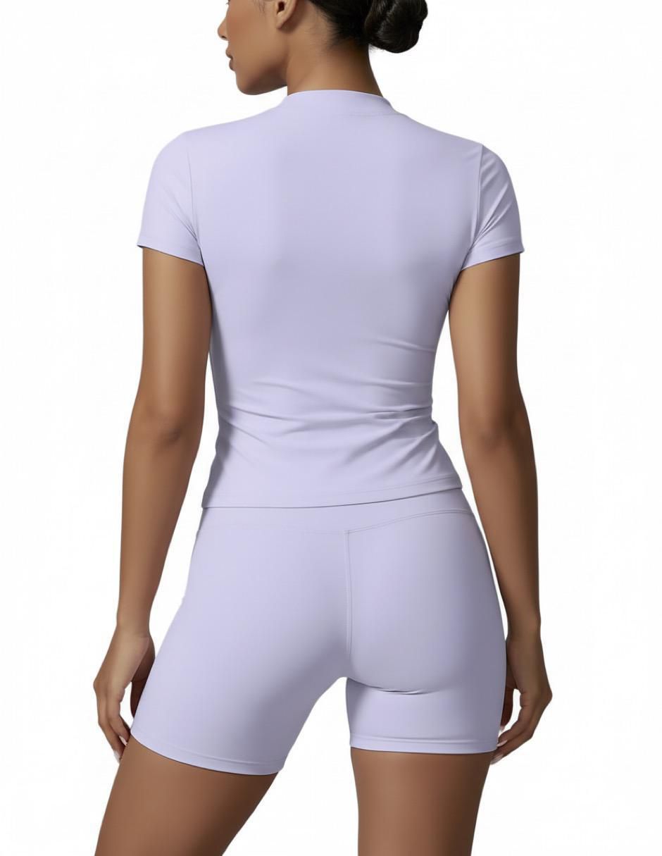 Conjunto deportivo regular con elástico para mujer 4