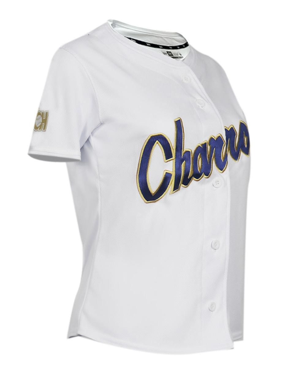 Jersey de Charros de Jalisco local manga corta New Era fan para mujer