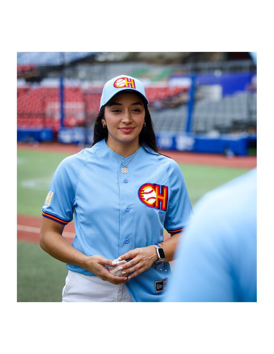 Jersey de Charros de Jalisco visitante manga corta New Era fan para mujer